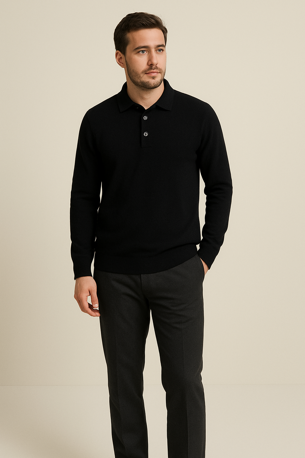 Poloshirt aus 100% Kaschmir