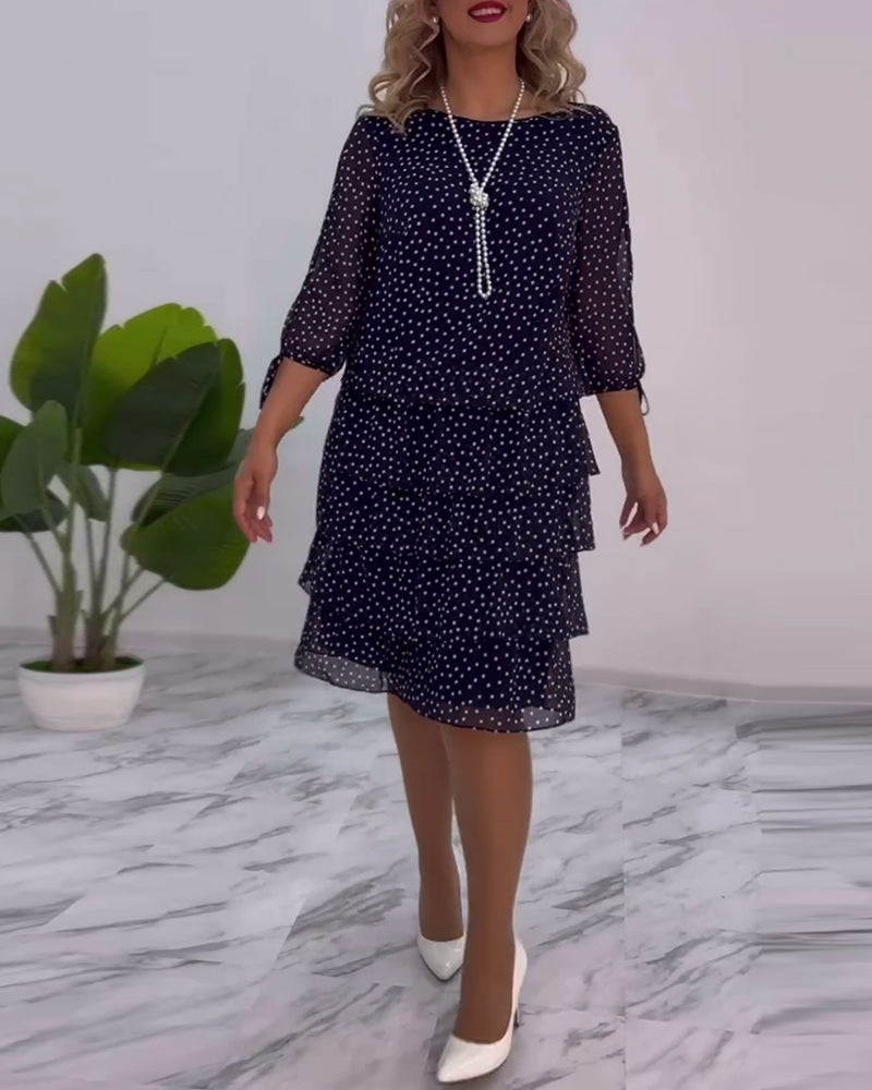 Blanche - Elegantes Polka-Dot-Kleid