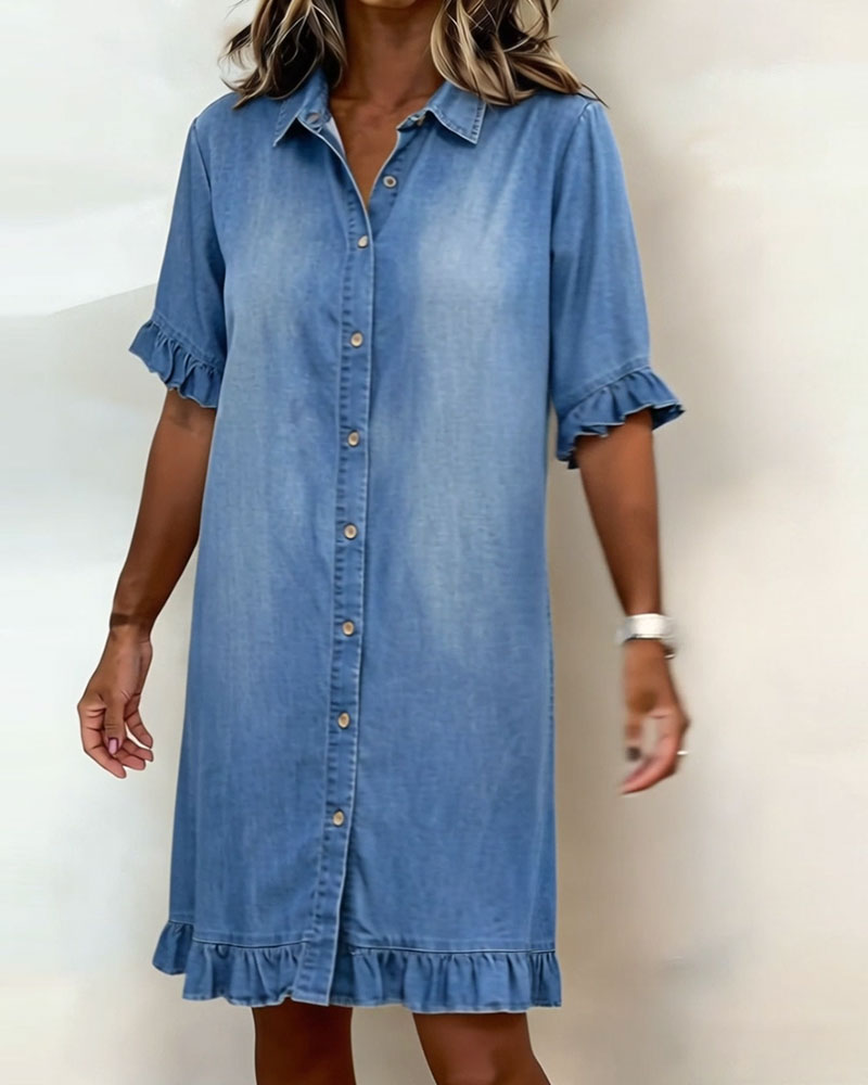 Maria - Bequemes Denim-Kleid