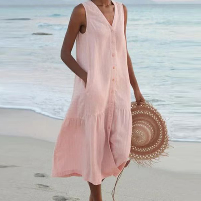 LYRA – SOMMERKLEID MIT V-AUSSCHNITT