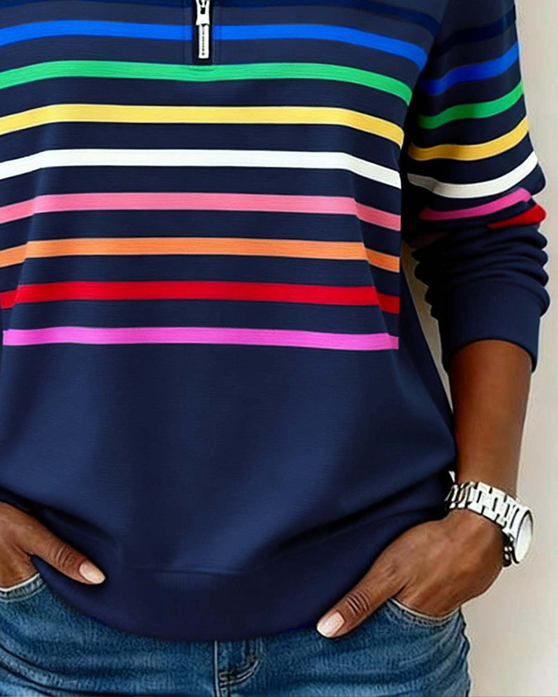 Damen Farbenfroher Pullover