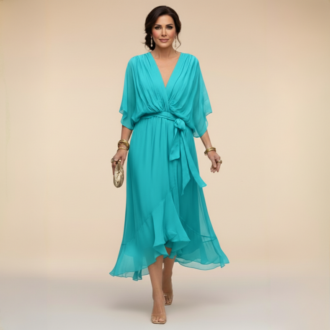 Monica - Elegantes Chiffonkleid