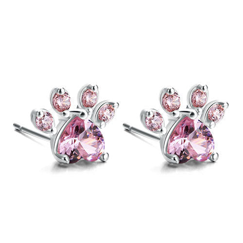 Schmuckset Paw für Damen – 4 Teile | Roségold mit Herz aus Zirkonia