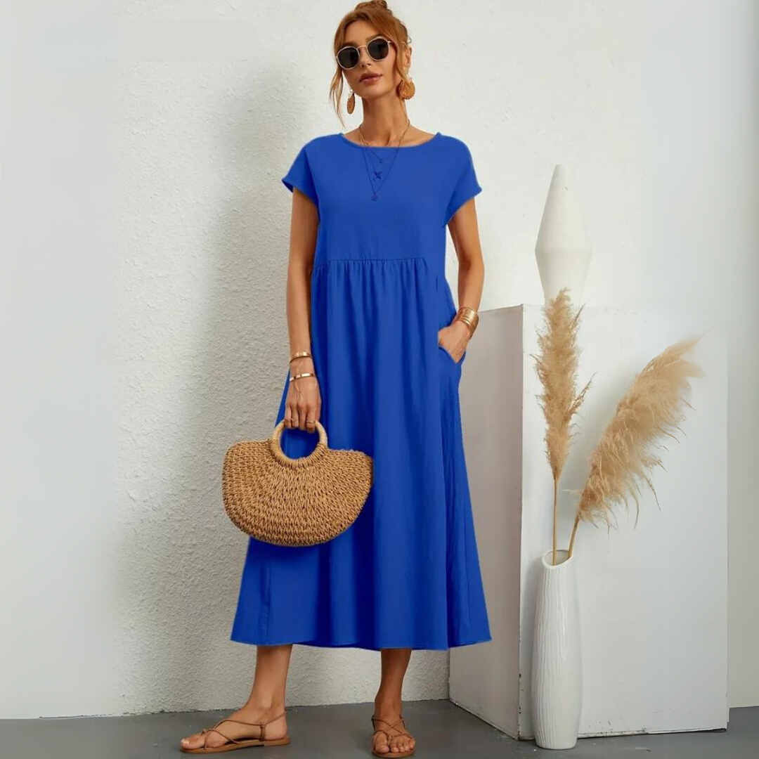 Isla – Lässiges Midikleid aus Baumwolle