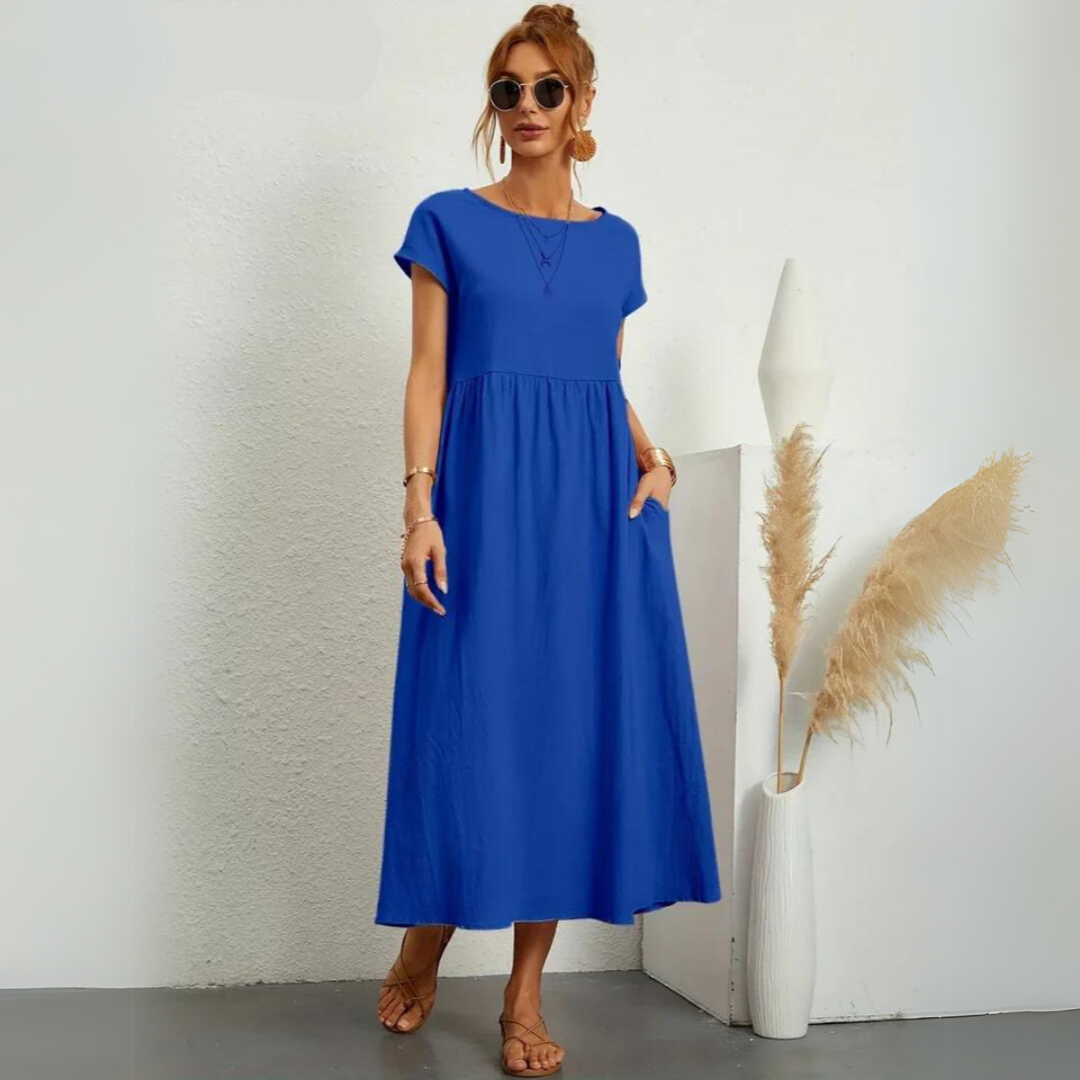 Isla – Lässiges Midikleid aus Baumwolle