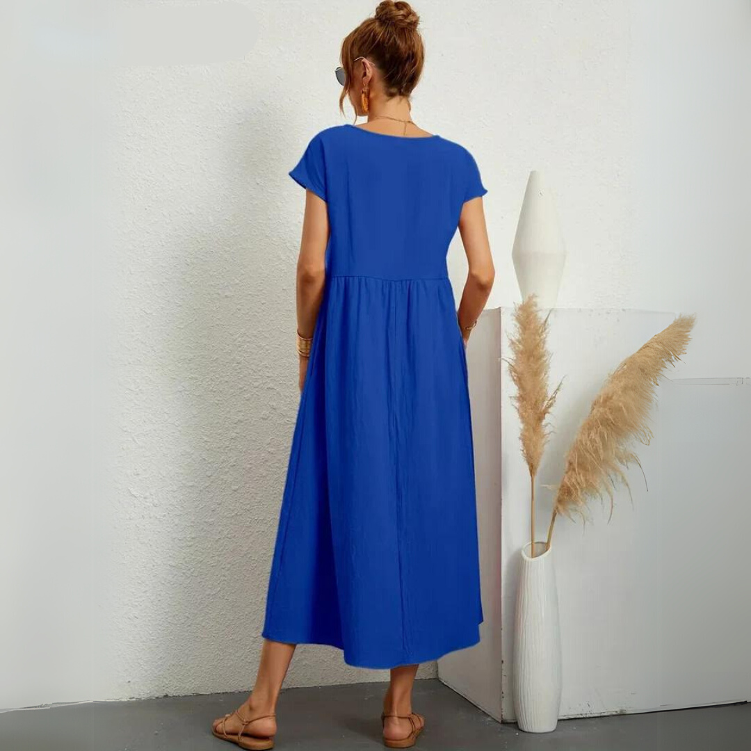 Isla – Lässiges Midikleid aus Baumwolle