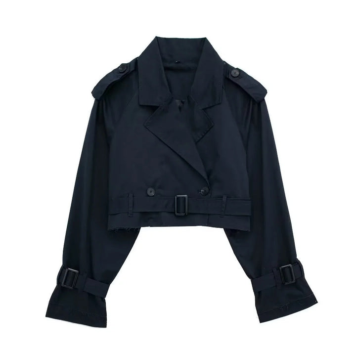Geesje Stilvoller kurzer Trenchcoat für jede Jahreszeit