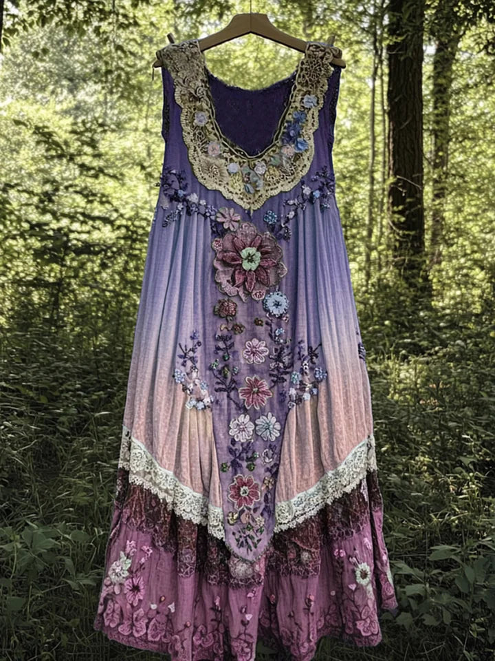 Evabella - Leinen-Boho-Kleid