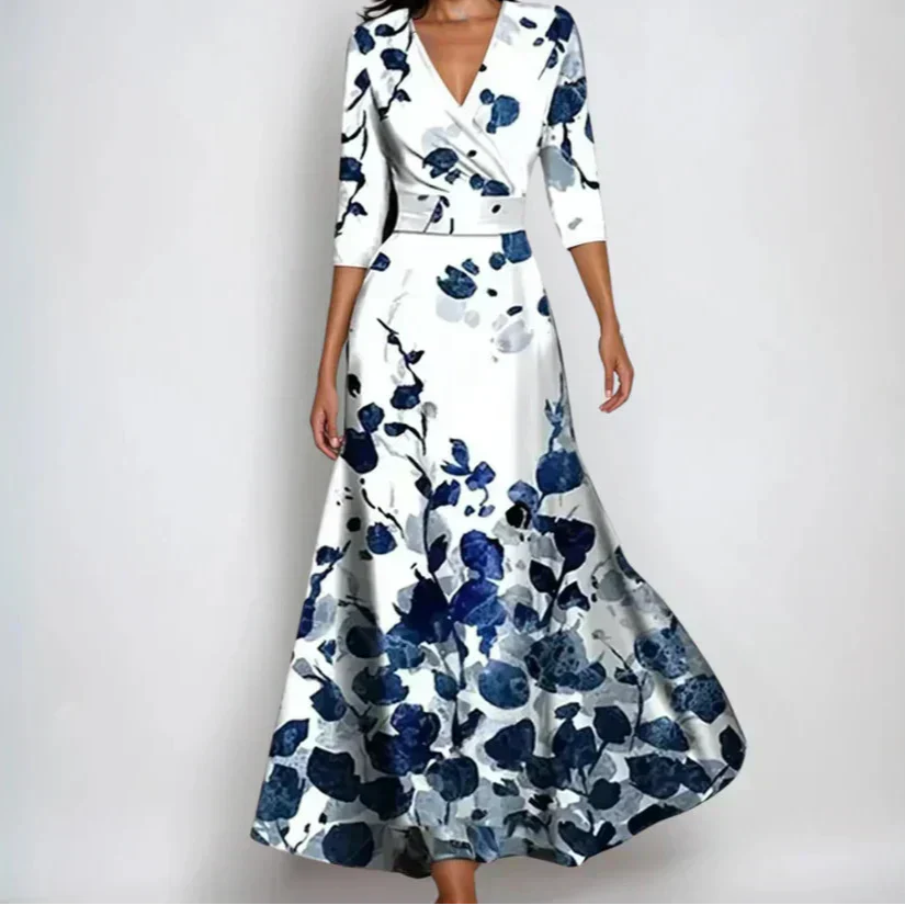 Emily - Luxuriöses Blumenkleid