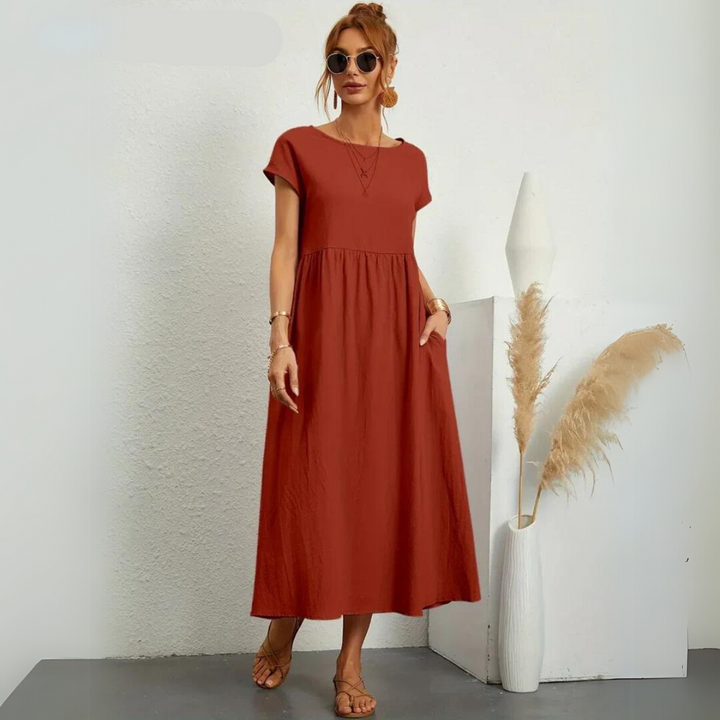 Isla – Lässiges Midikleid aus Baumwolle