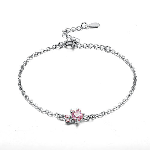 Schmuckset Paw für Damen – 4 Teile | Roségold mit Herz aus Zirkonia
