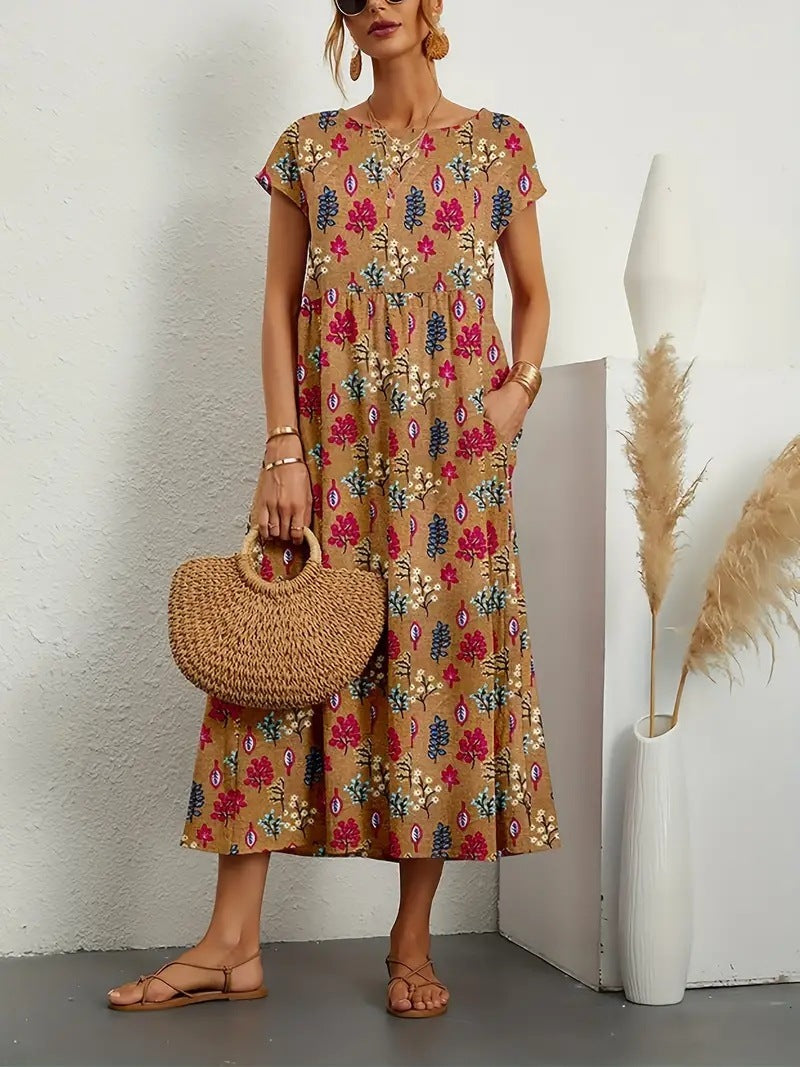 Deborah - Elegantes Blumenkleid