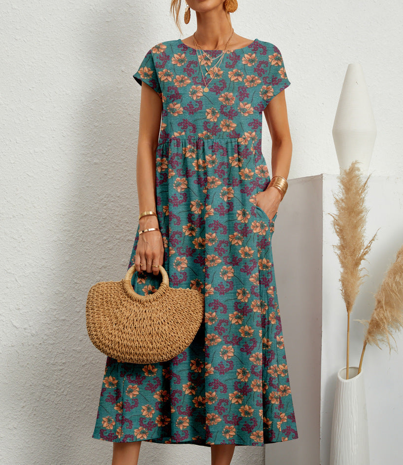 Deborah - Elegantes Blumenkleid