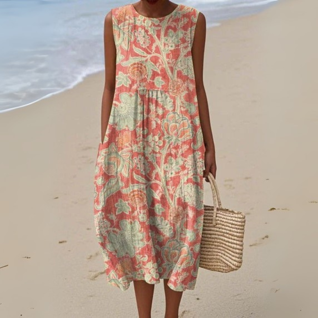 Ellis - Vintage-Kleid mit Blumenmuster