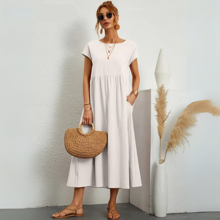 Isla – Lässiges Midikleid aus Baumwolle