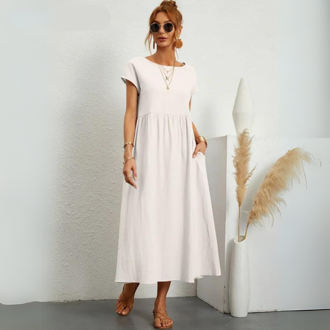 Isla – Lässiges Midikleid aus Baumwolle
