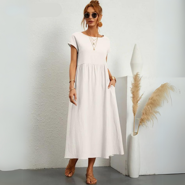 Isla – Lässiges Midikleid aus Baumwolle