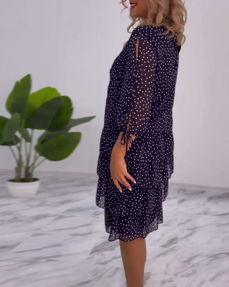 Blanche - Elegantes Polka-Dot-Kleid