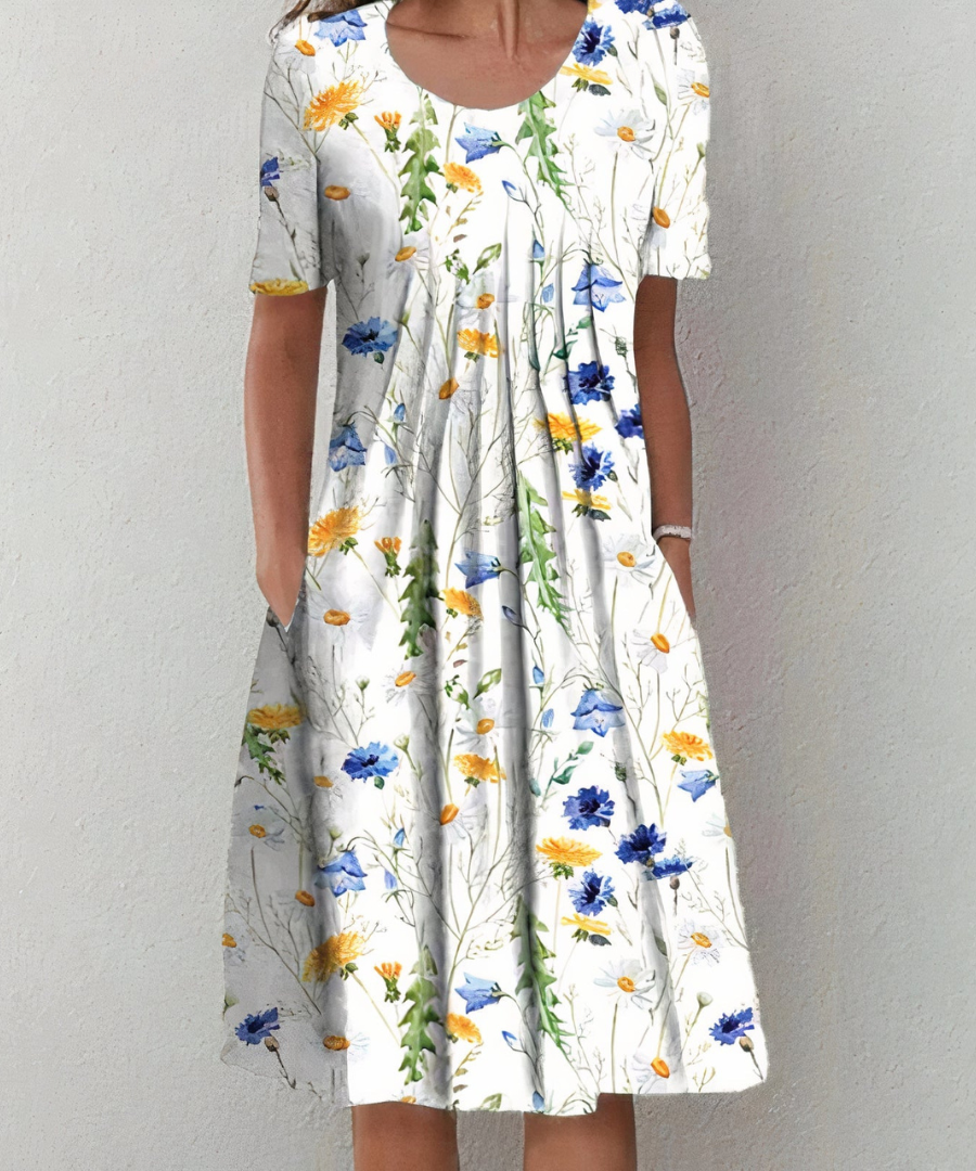 Clementine – Elegantes Blumenkleid