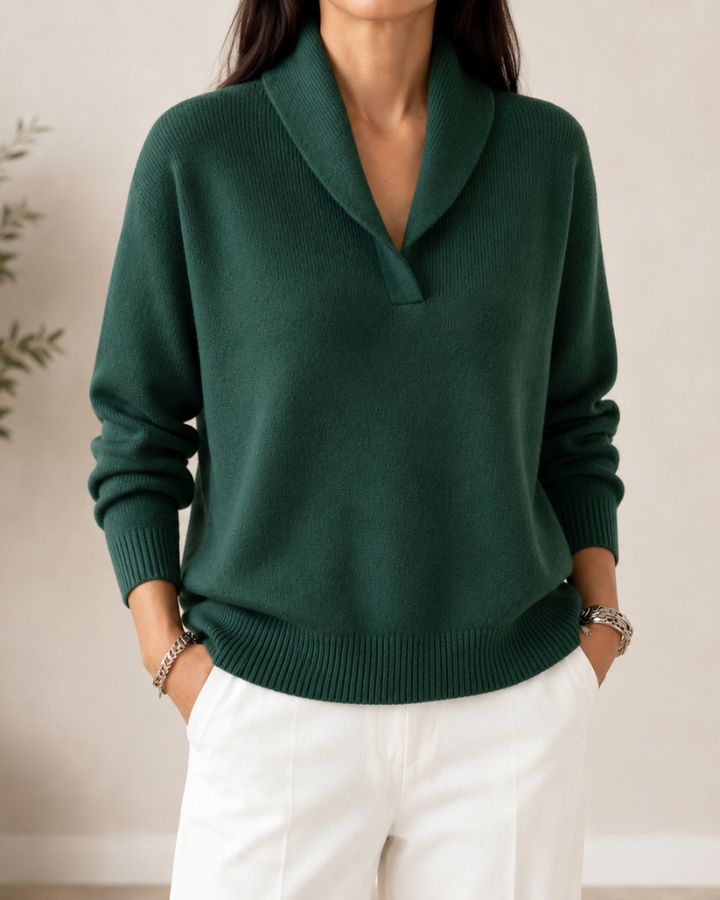 pullover mit V-Ausschnitt