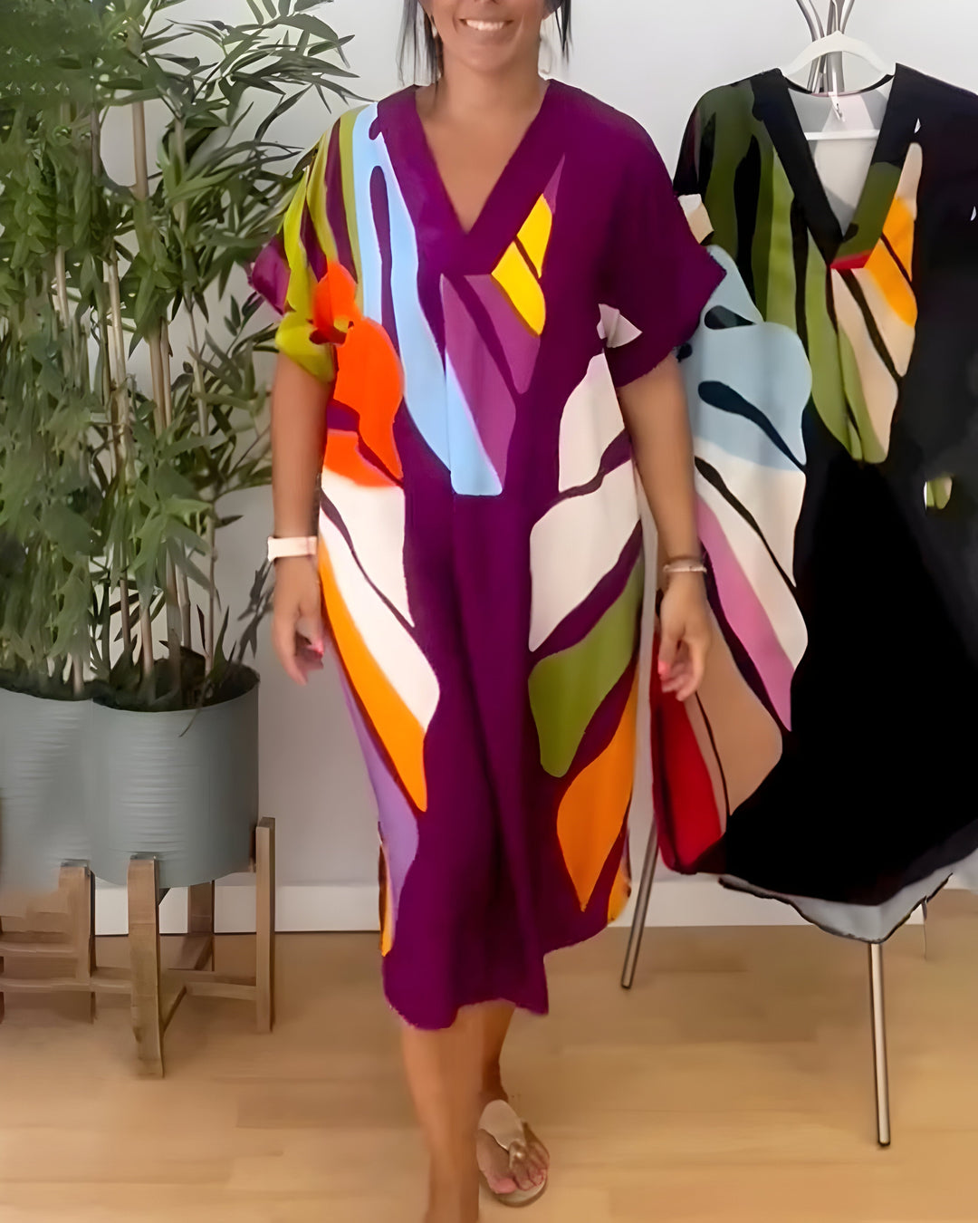 Rosaline - Buntes Freizeitkleid
