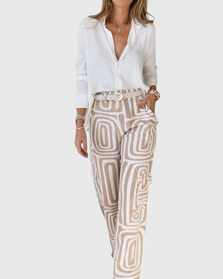 Emilia™ | Stilvolle Hose + Kostenlose Bluse &amp; Gürtel
