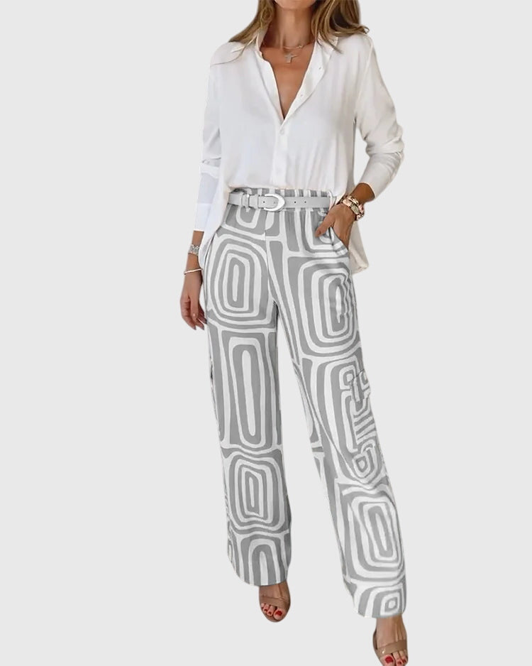 Emilia™ | Stilvolle Hose + Kostenlose Bluse &amp; Gürtel