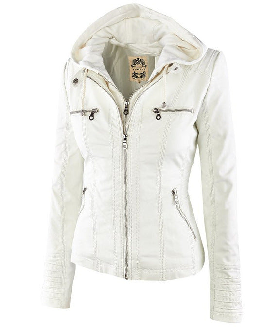Robuste und elegante Lederjacke