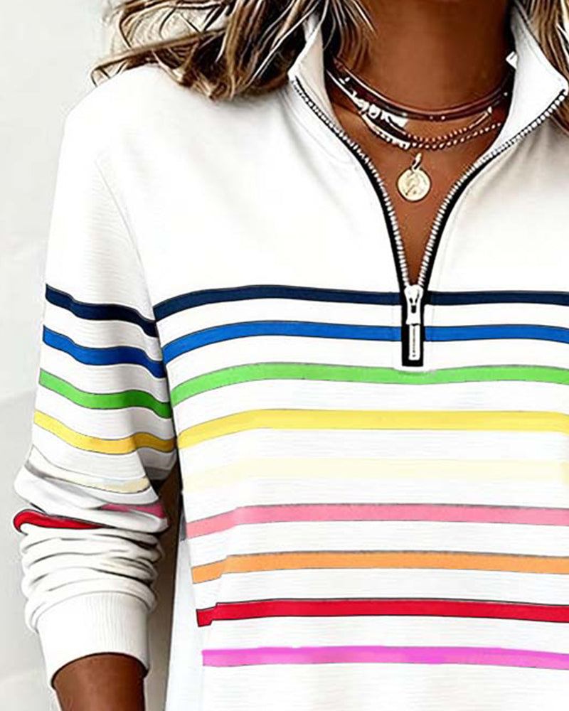 Damen Farbenfroher Pullover