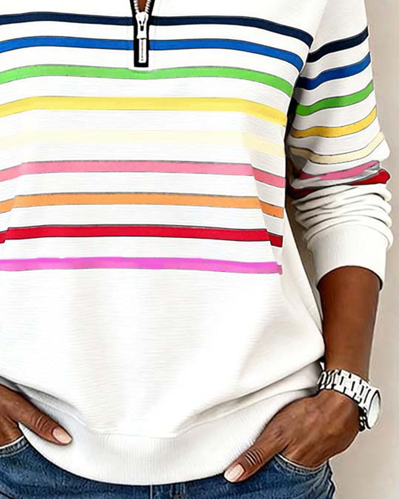 Damen Farbenfroher Pullover