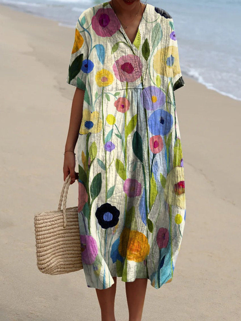 Nicka - Farbenfrohes Blumenkleid