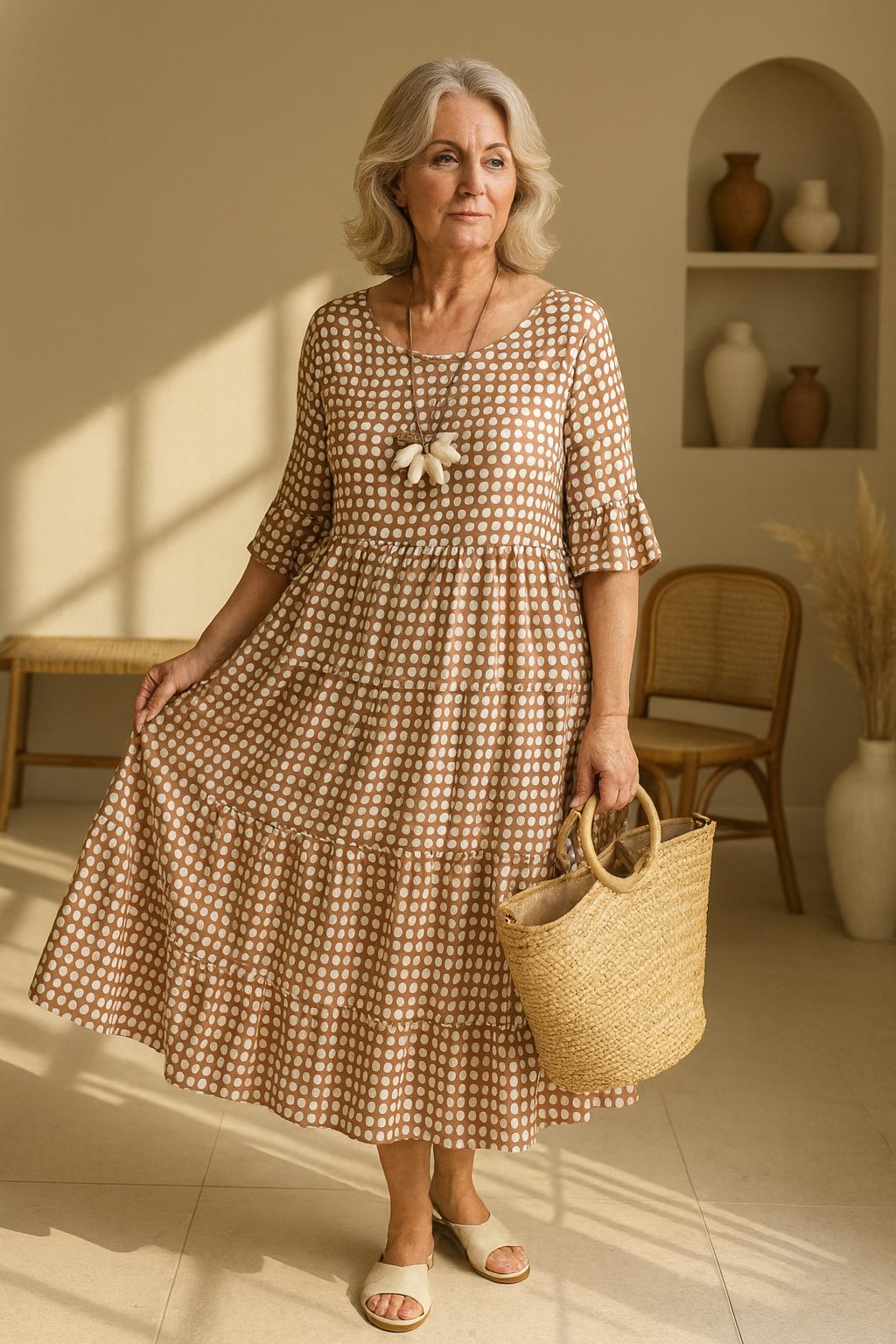 Diane – Elegantes, lässiges Midikleid