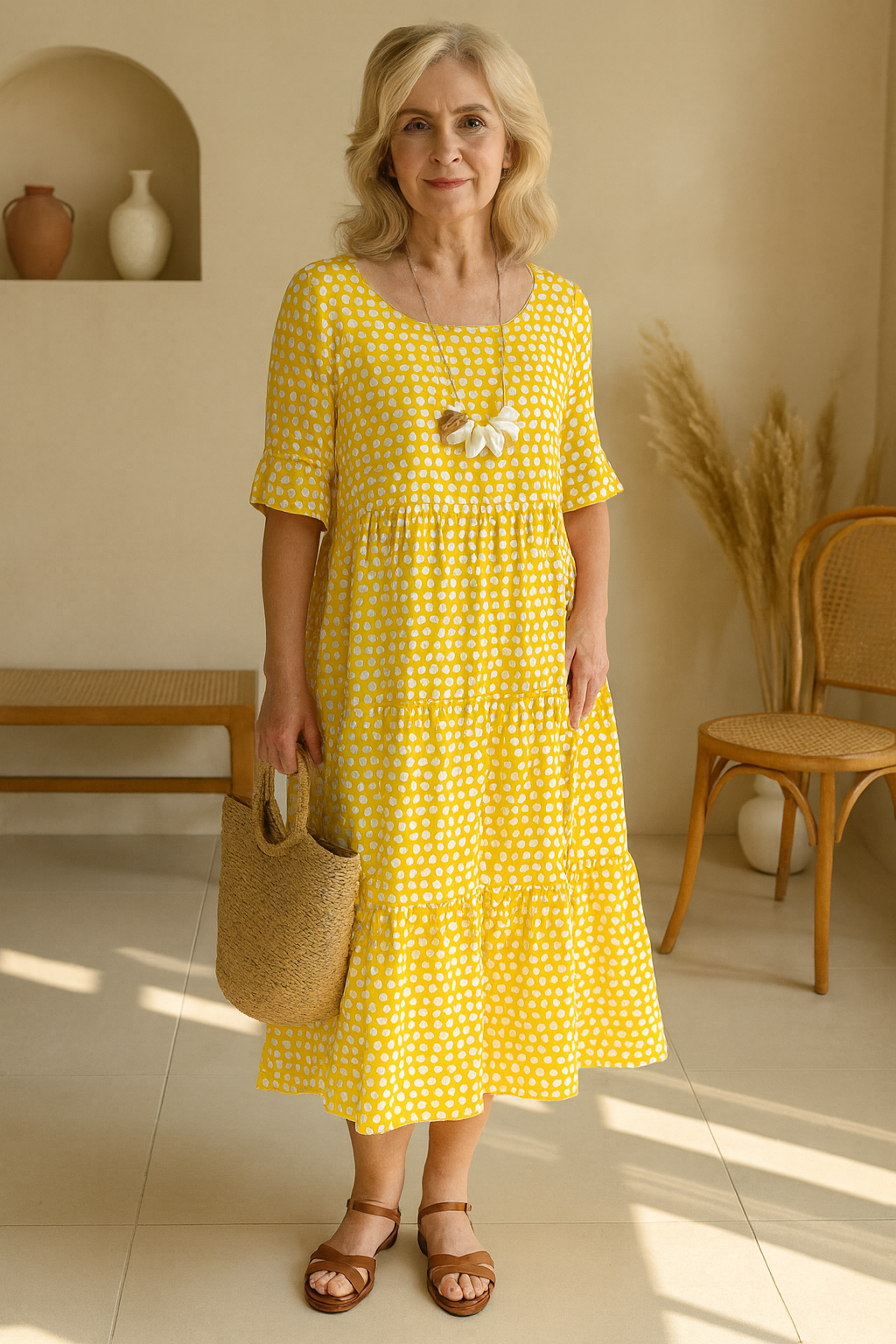 Diane – Elegantes, lässiges Midikleid