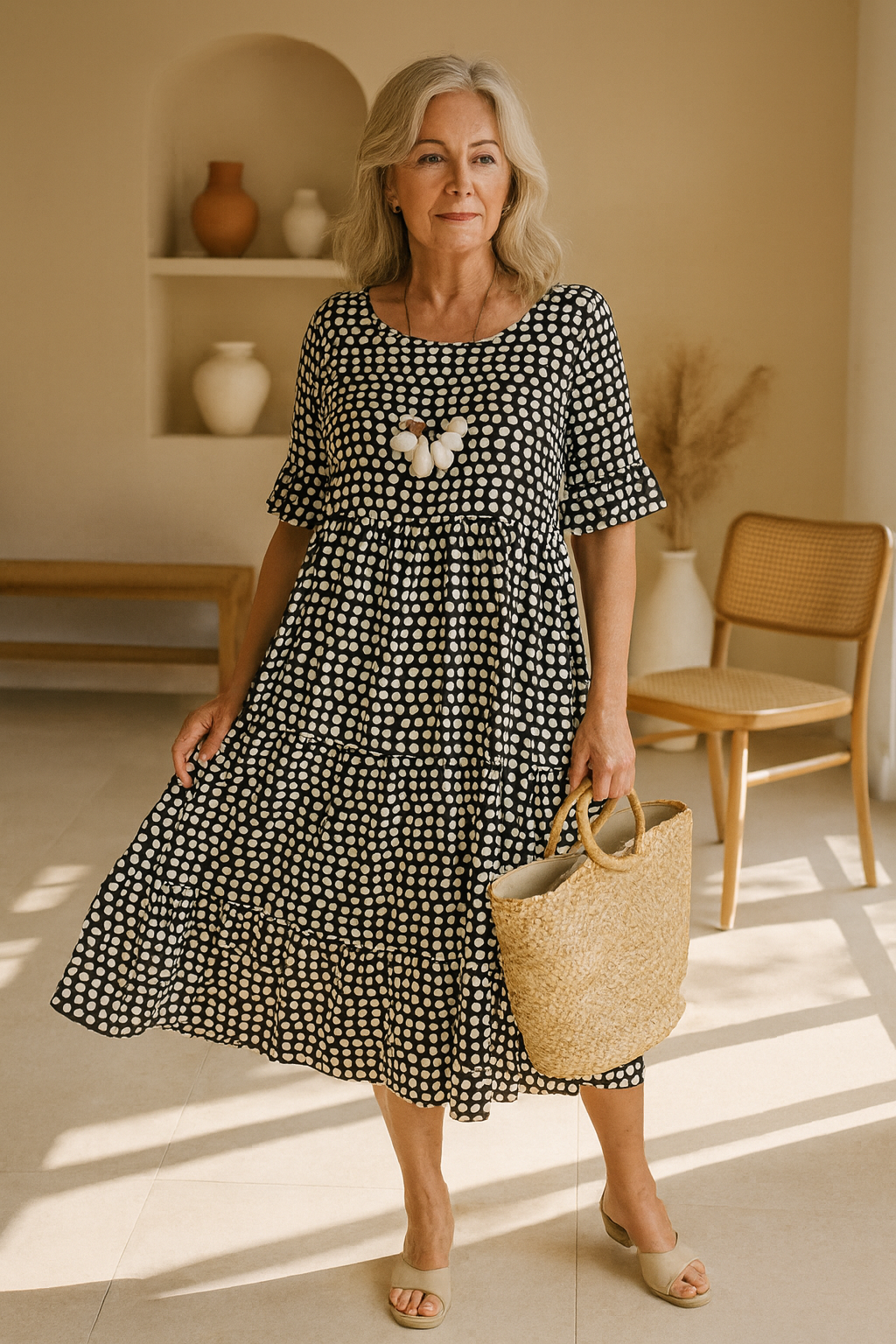 Diane – Elegantes, lässiges Midikleid