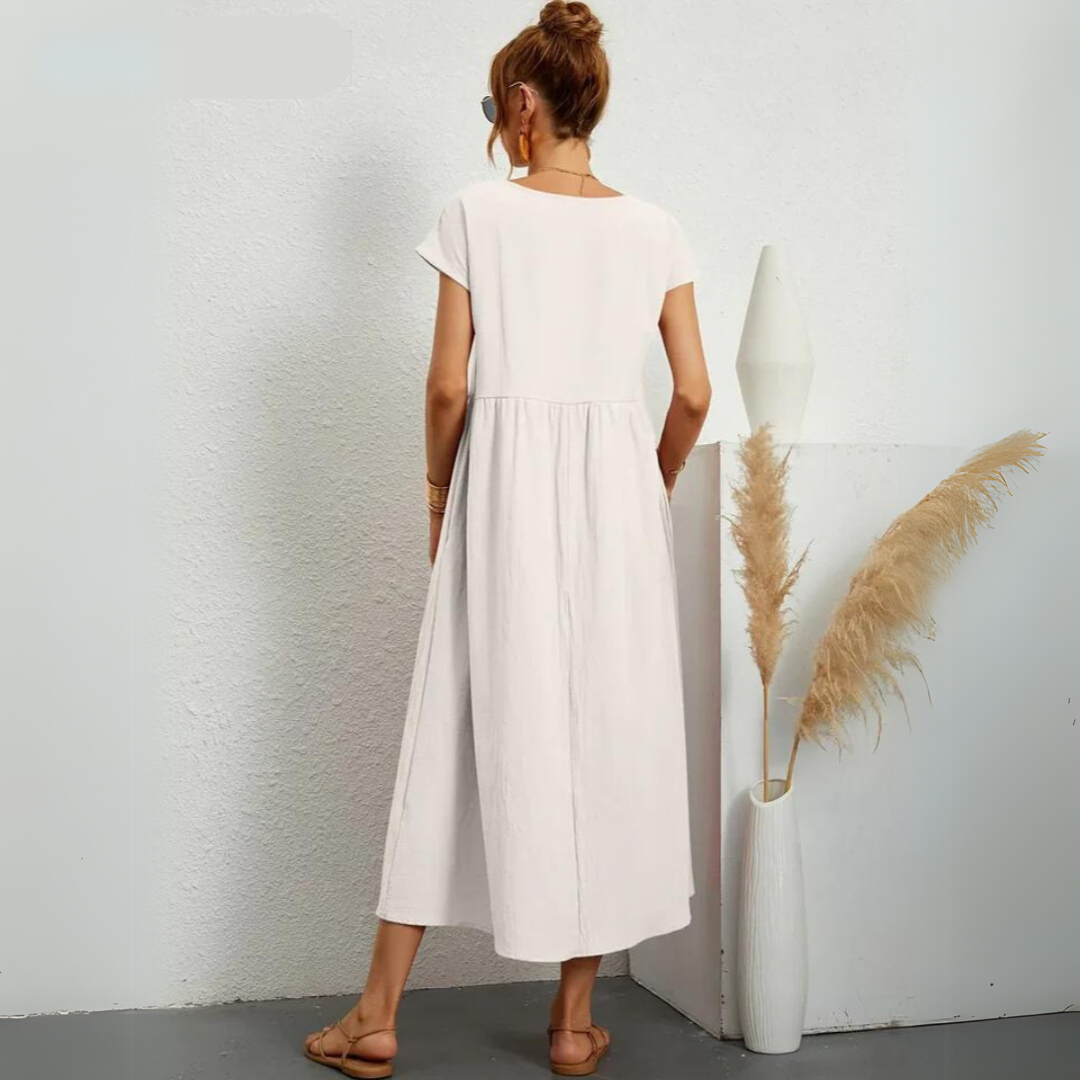 Isla – Lässiges Midikleid aus Baumwolle