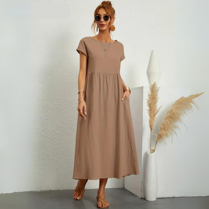 Isla – Lässiges Midikleid aus Baumwolle