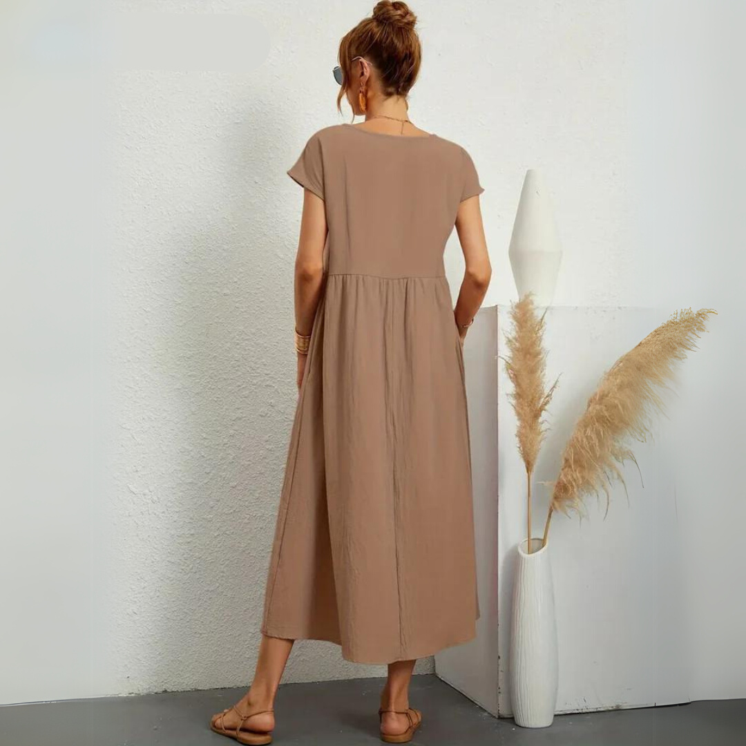 Isla – Lässiges Midikleid aus Baumwolle