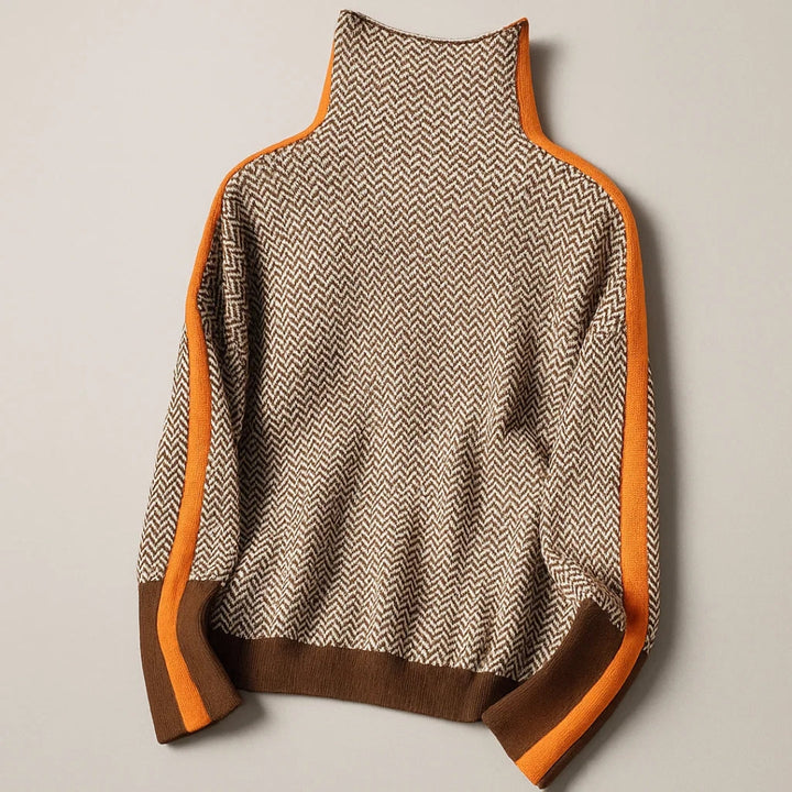 Briana Strickpullover mit hohem Kragen