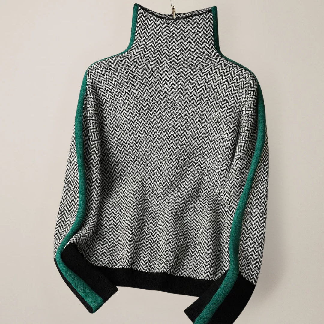 Briana Strickpullover mit hohem Kragen