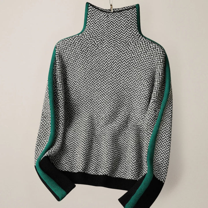 Briana Strickpullover mit hohem Kragen