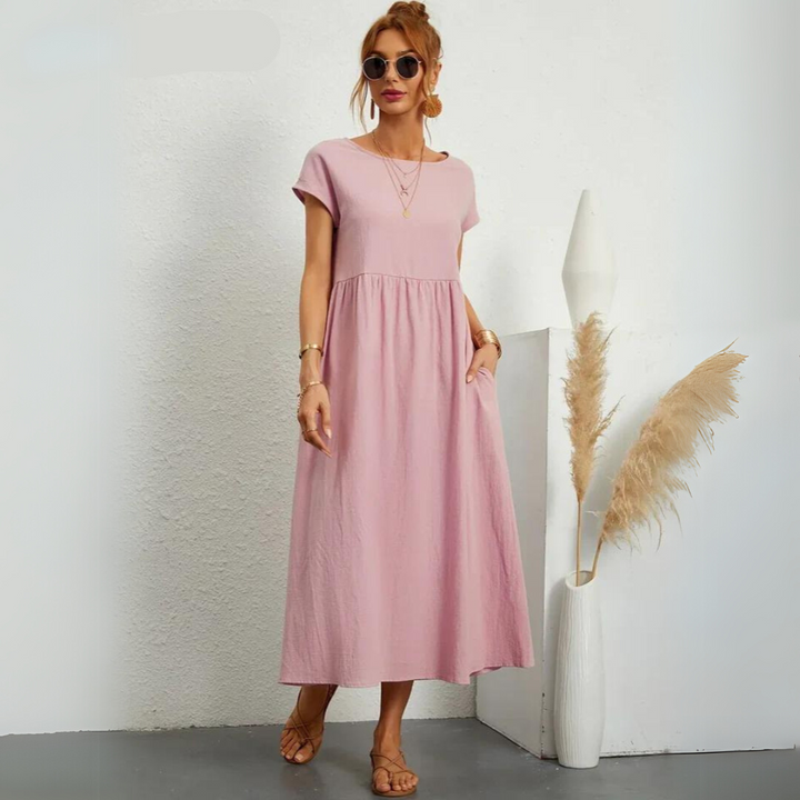 Isla – Lässiges Midikleid aus Baumwolle