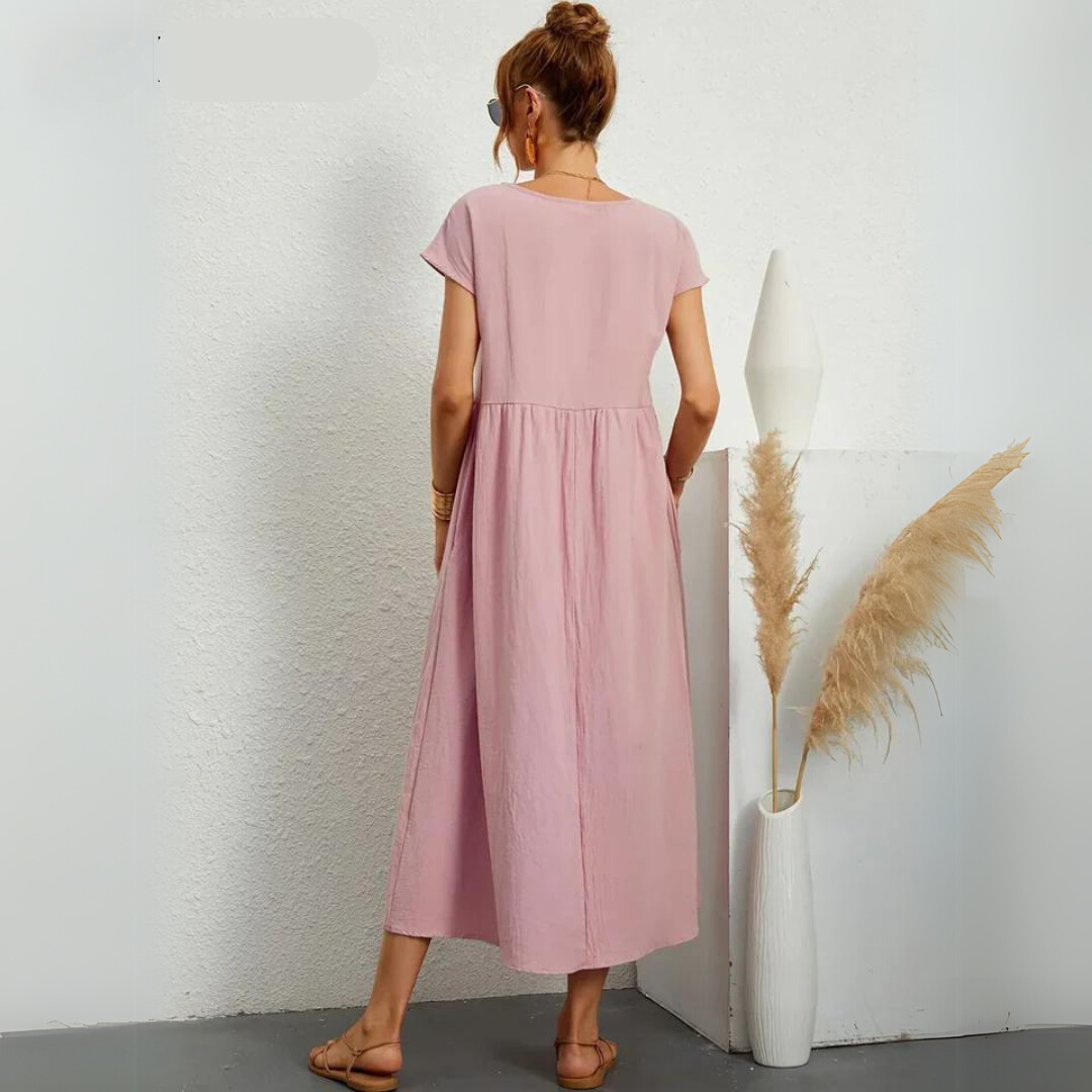 Isla – Lässiges Midikleid aus Baumwolle