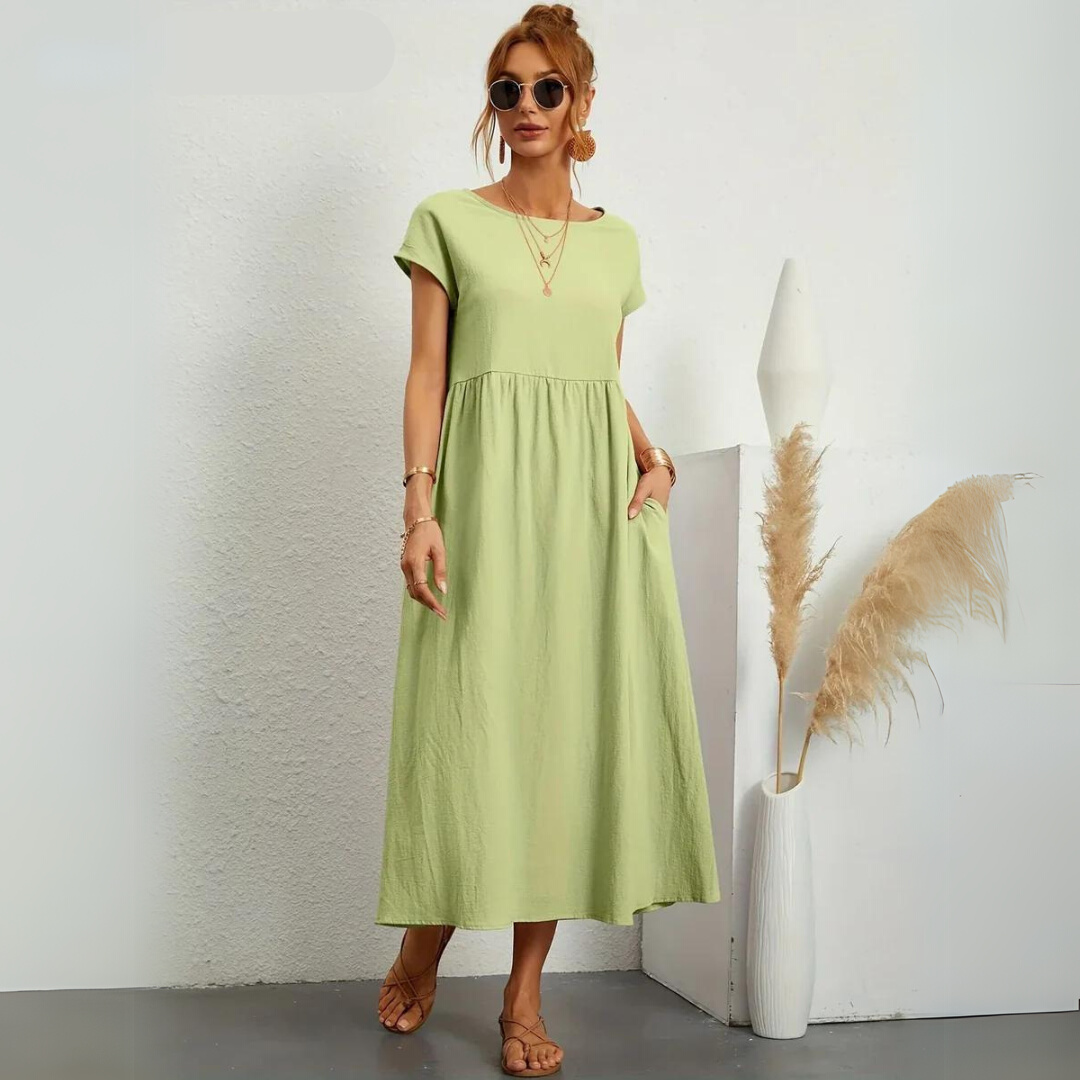 Isla – Lässiges Midikleid aus Baumwolle