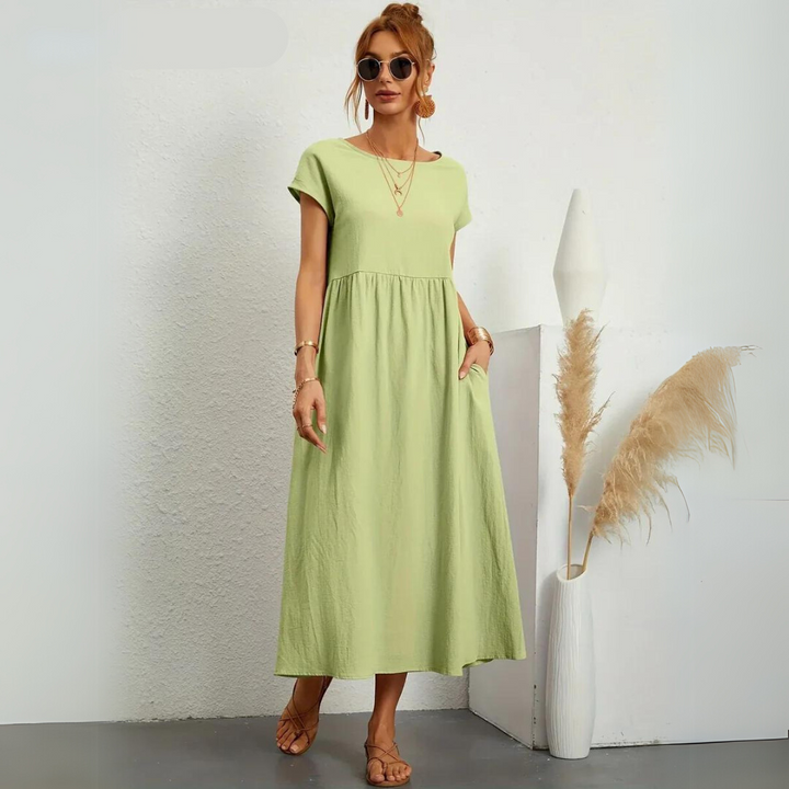 Isla – Lässiges Midikleid aus Baumwolle