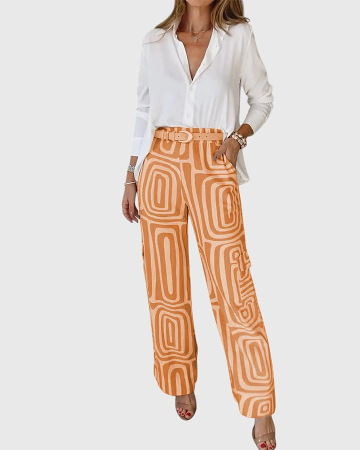 Emilia™ | Stilvolle Hose + Kostenlose Bluse &amp; Gürtel