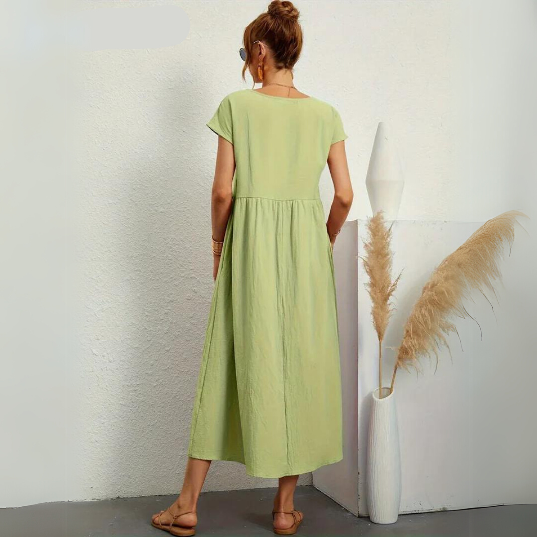 Isla – Lässiges Midikleid aus Baumwolle