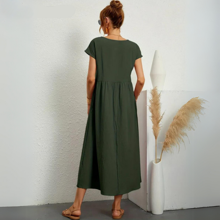 Isla – Lässiges Midikleid aus Baumwolle