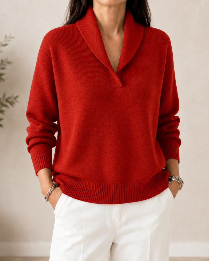 pullover mit V-Ausschnitt