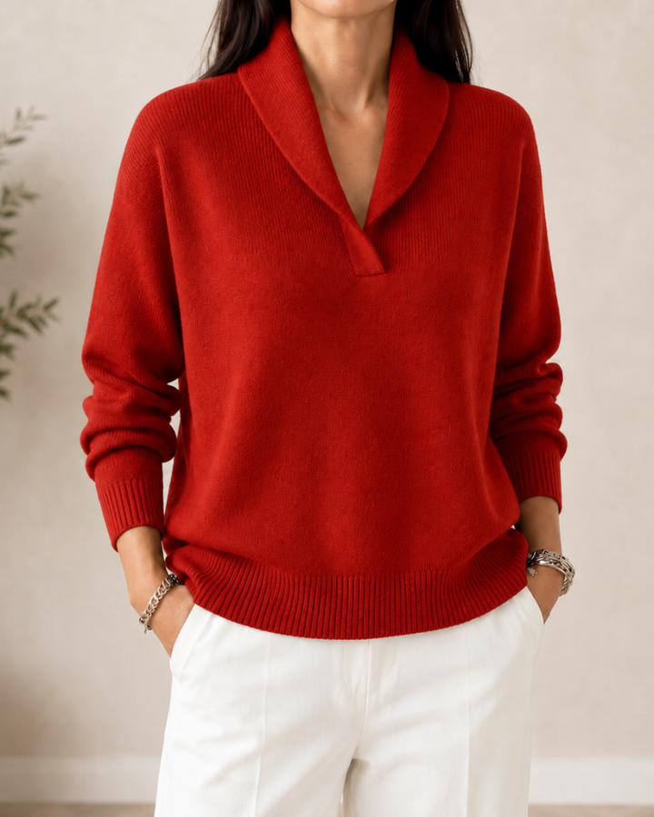 pullover mit V-Ausschnitt