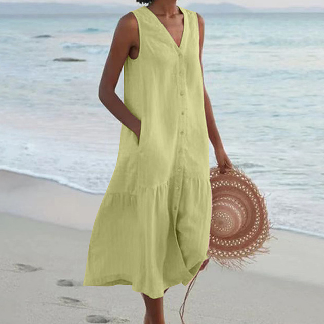 LYRA – SOMMERKLEID MIT V-AUSSCHNITT